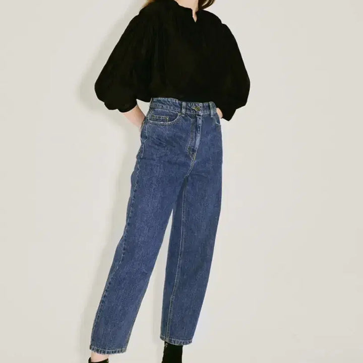 [SOLD OUT] 한섬 랑방컬렉션 LANVIN 테이퍼드 데님팬츠 중청바지 타임마인시스템