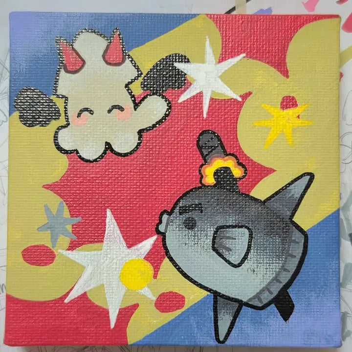 [BUNJANG] Custom Mini Canvas Painting / [주문제작] 미니 캔버스 그림