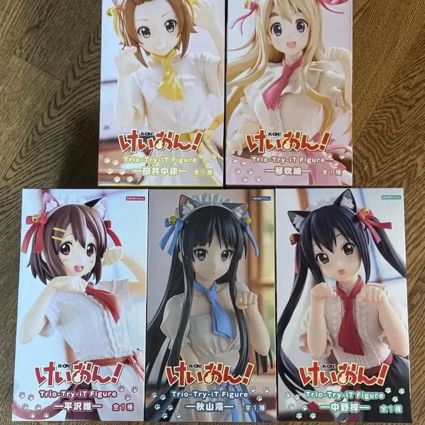 [BUNJANG] K-ON! FuRyu 5 Types Figure Bundle Set (Sealed) / 미개봉) 케이온 후류 피규어5종 일괄 판매