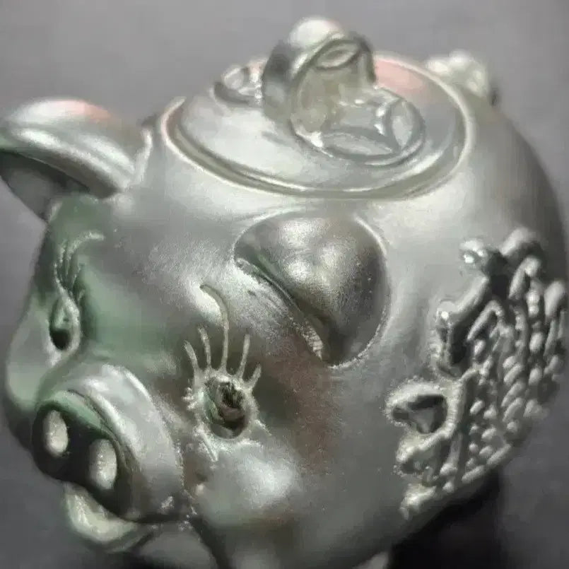 [BUNJANG] Lucky Pig 20.2g Silver Piggy Bank / 복돼지 20.2g 저금통 실버