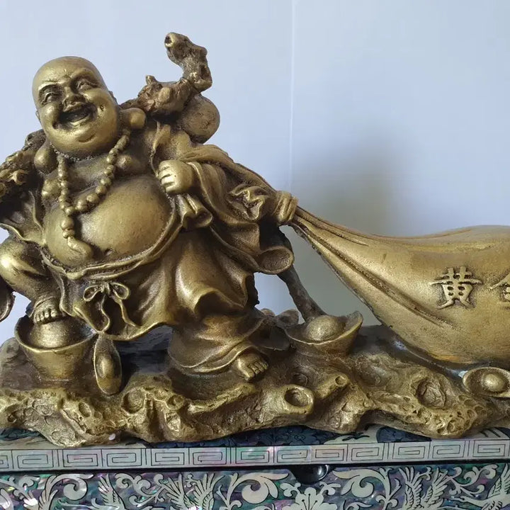 [BUNJANG] Brass Fortune Bag Statue / 재물이 들어오는 황동 복주머니