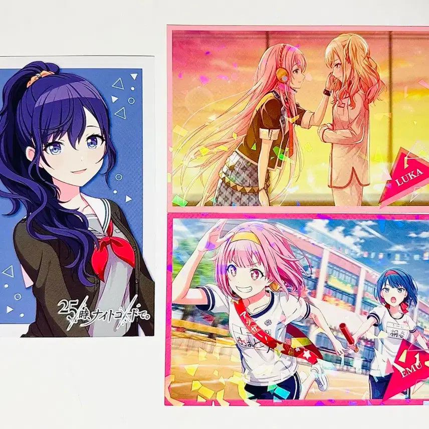[BUNJANG] Project SEKAI Mahiru Saki Emu Profile Postcard Bundle Set / 프로세카 프세카 마후유 사키 에무 프로필 포스트 카드 엽서 일괄