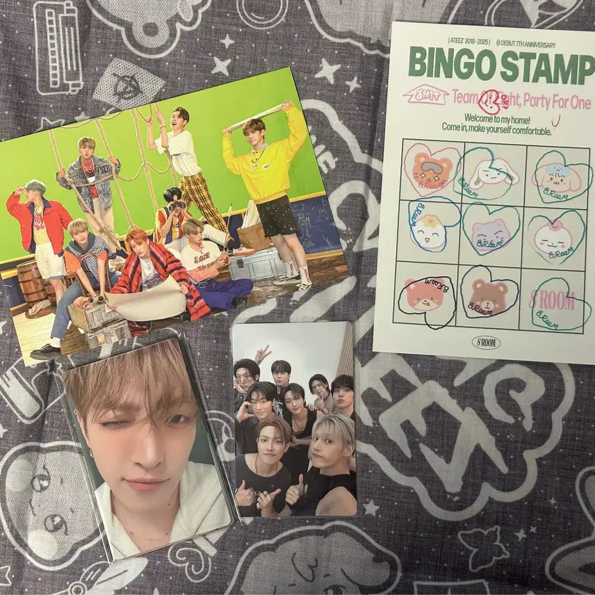 [BUNJANG] ATEEZ 8ROOM Entrance/Stamp Photocard &amp; Postcard Bundle Set / ATEEZ 8ROOM 입장/스탬프포카 엽서 일괄