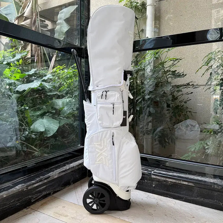 [BUNJANG] Wheeled Golf Bag Caddy Bag (White) / 바퀴형 골프백 휠캐디백  (화이트)