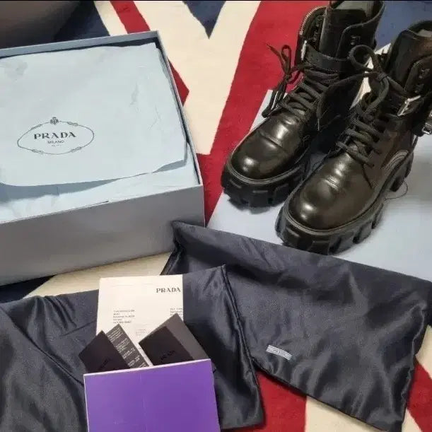 [BUNJANG] Prada Monolith Pouch Walker Boots / 프라다 모놀리스 파우치 워커 1T255M
