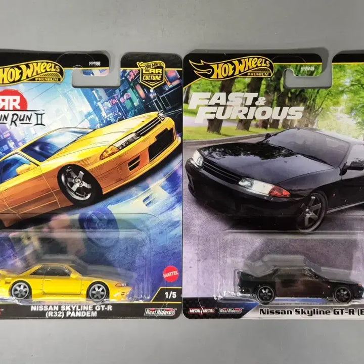 [BUNJANG] Hot Wheels Premium Nissan Skyline GTR R32 2-Car Bundle / 핫휠 프리미엄 닛산 스카이라인 GTR R32 2종 일괄