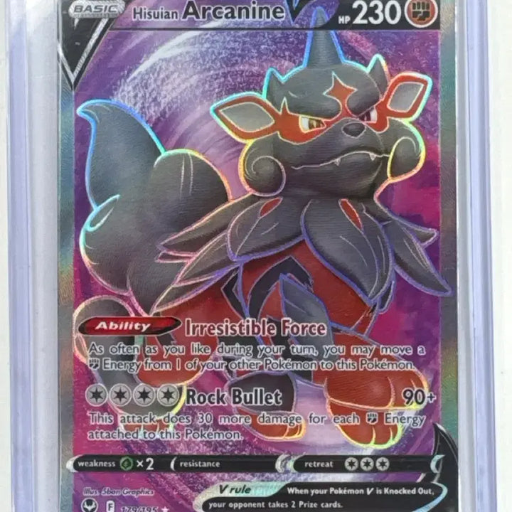 [BUNJANG] Pokemon Hisuian Arcanine V Card / 포켓몬 히스이 윈디 V 카드