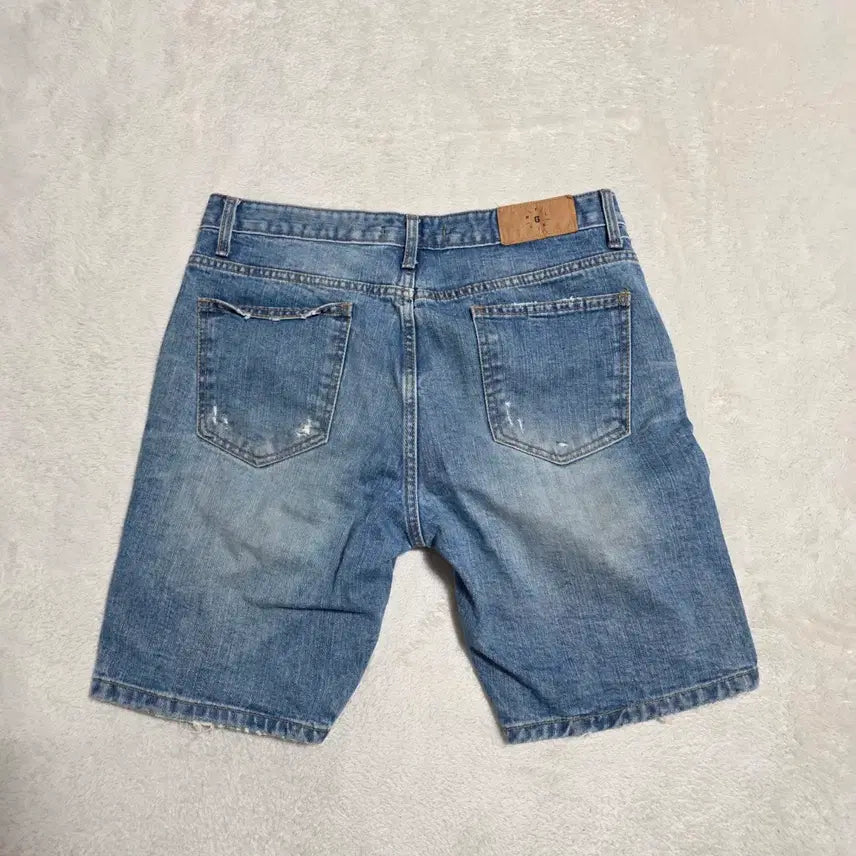 [BUNJANG] Washed Denim Shorts / (32)워싱 데님 반바지