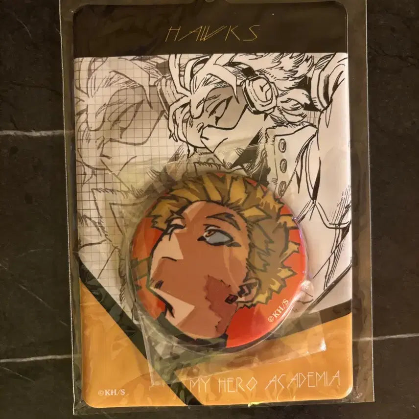 [BUNJANG] My Hero Academia Hawks Can Badge Holder (Unsealed) / 히로아카 호크스 캔뱃지 홀더
