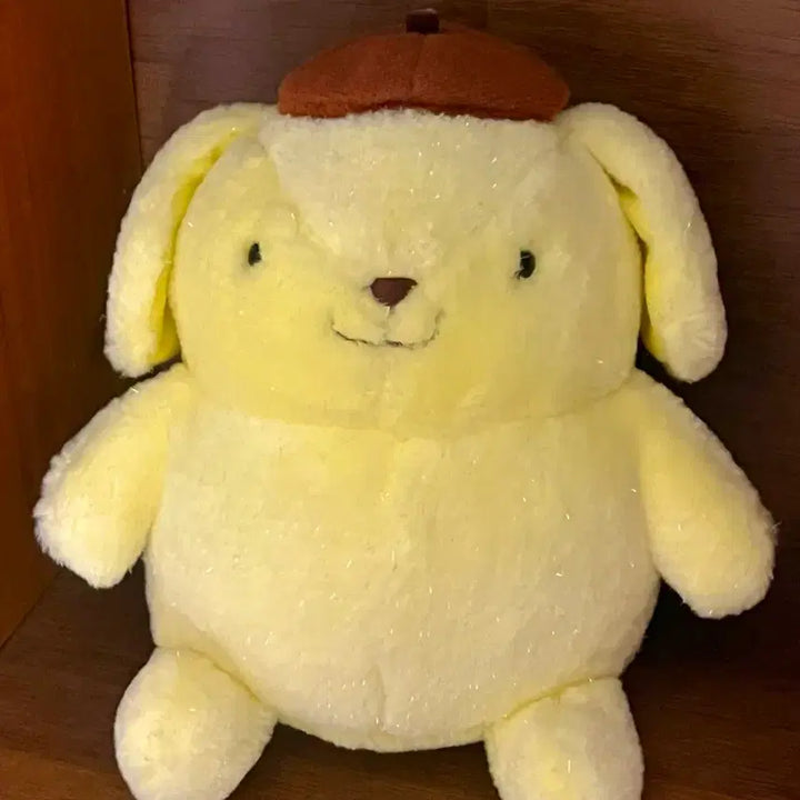 [BUNJANG] Vintage Pompompurin Doll Shiny Yarn / 레어 반짝이 고전 폼폼푸린 인형