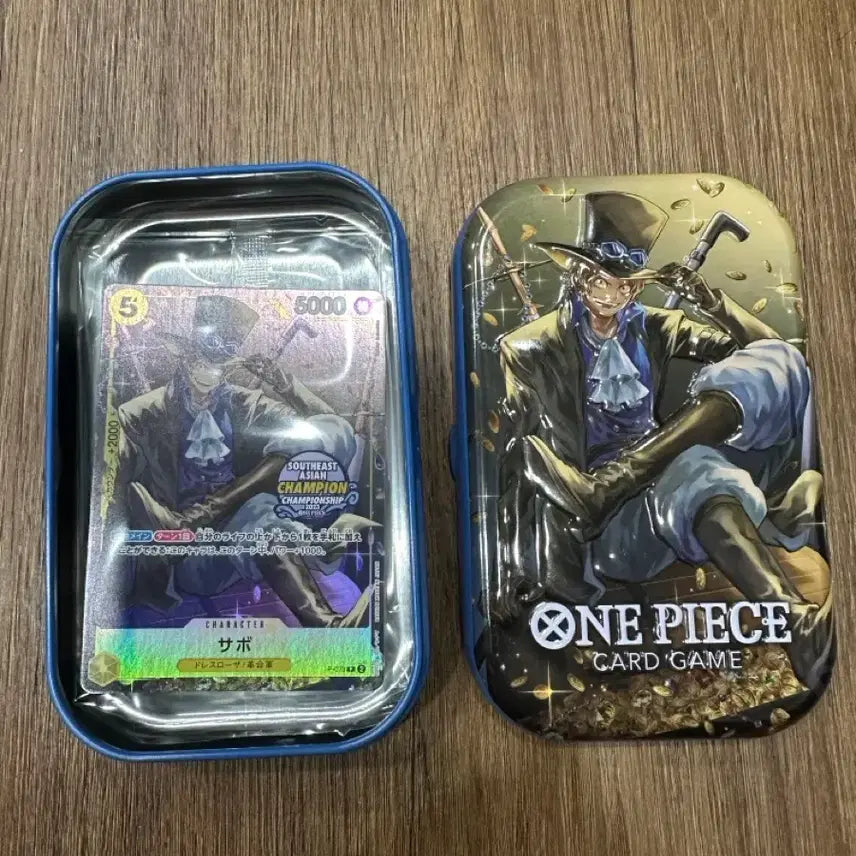 [BUNJANG] One Piece Card Asian Championship Tin Case Sabo / 원피스카드 아시안프로모 틴케이스 사보