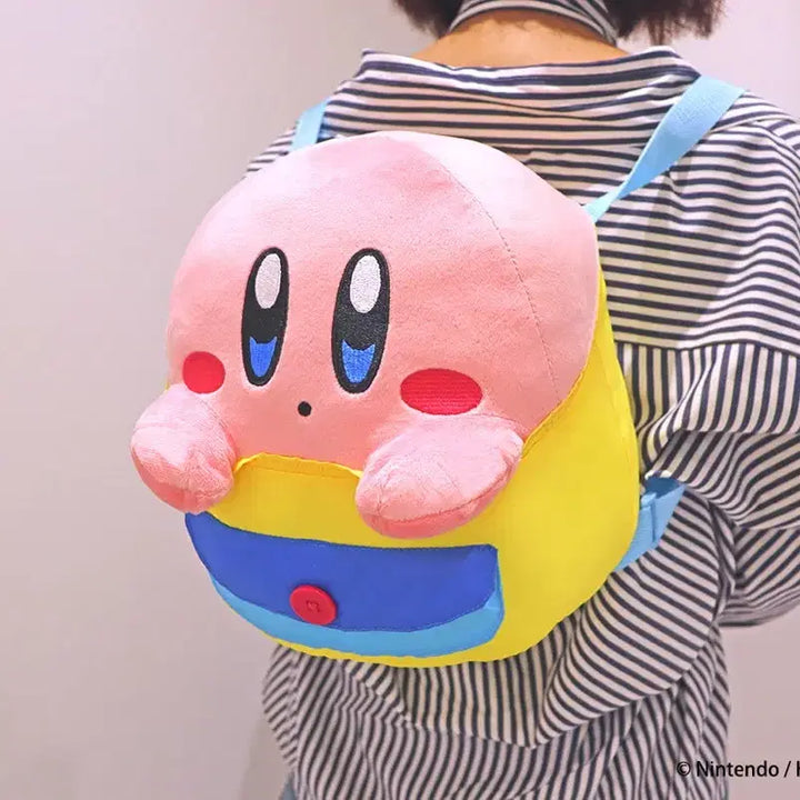 [BUNJANG] Kirby Peeking Plush Backpack Bag / 별의 커비 빼꼼 인형 백팩 가방