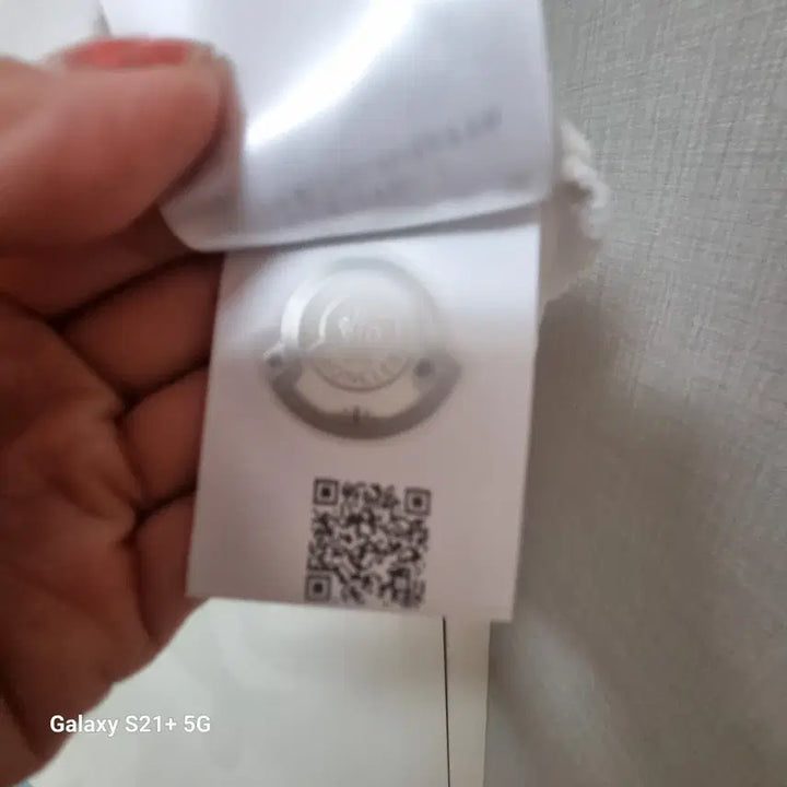 [BUNJANG] Moncler White Short Sleeve Polo Shirt M / 몽클레어 화이트 반팔 폴로티