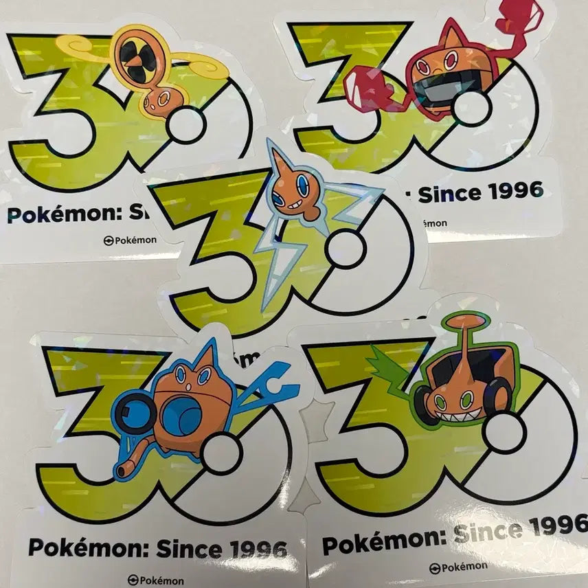 [BUNJANG] Pokemon 30th Anniversary Rotom Stickers / <포켓몬스터 30주년 스티커> 로토무 히트로토무 워시로토무