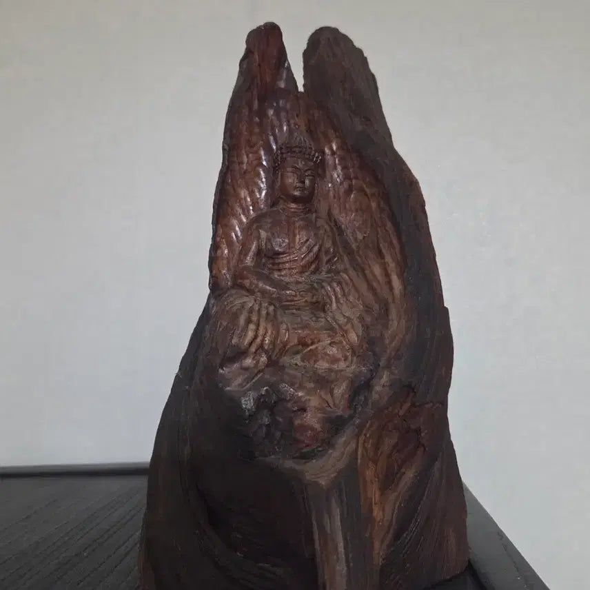 [BUNJANG] Pine Knot Root Buddha Statue / 소나무 관솔 불상 부처님