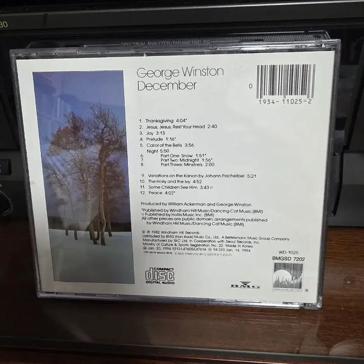 [BUNJANG] George Winston December CD / 조지웬스턴 민트cd