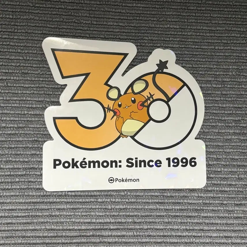 [BUNJANG] Pokemon 30th Anniversary Dedenne Sticker / 포켓몬 성수 팝업 30주년 스티커 데덴네