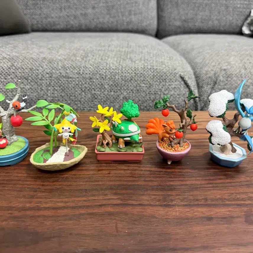[BUNJANG] Pokemon Miniature Bonsai Collection Set / 포켓몬스터 리멘트 분재(본사이) 5종 일괄