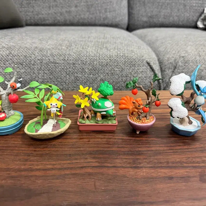 [BUNJANG] Pokemon Miniature Bonsai Collection Set / 포켓몬스터 리멘트 분재(본사이) 5종 일괄