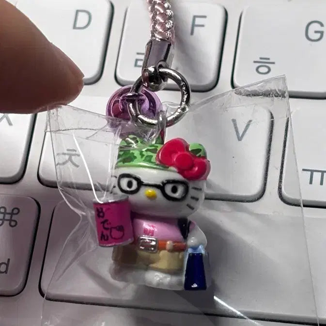 [BUNJANG] Retro Otaku Kitty Strap / 고전 오타쿠 키티스트랩
