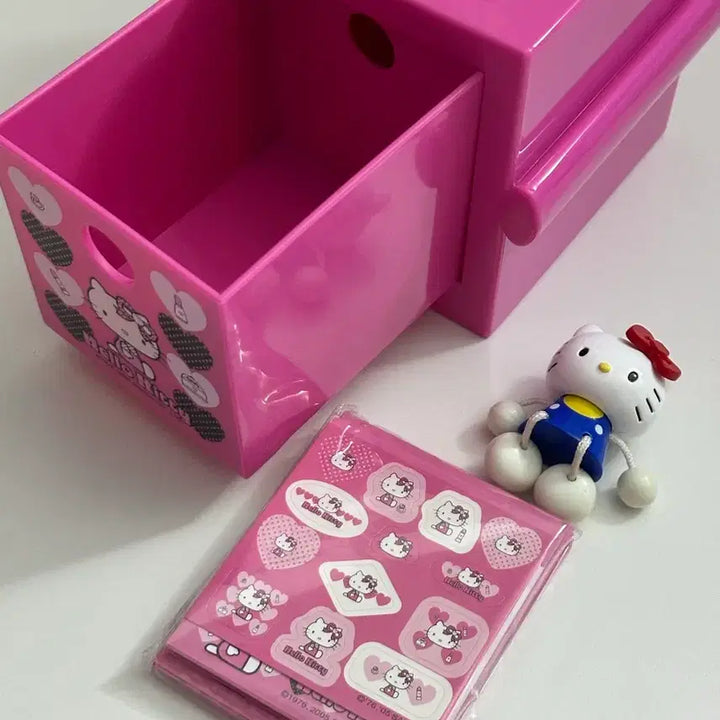 [BUNJANG] Vintage Kitty Dangling Letter Set Drawer Bundle / 고전 키티 달랑이 편지지 레터 서랍 일괄