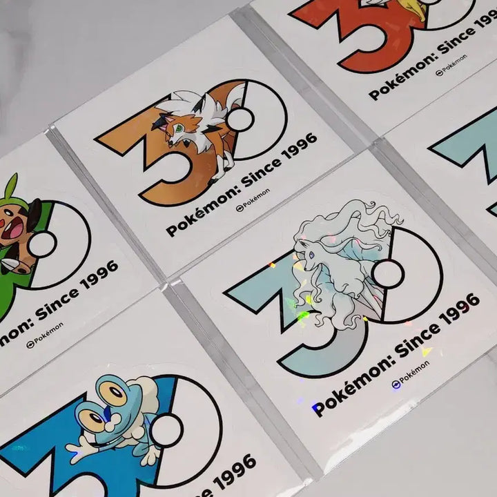[BUNJANG] Pokemon 30th Anniversary Sticker Set / 포켓몬 30주년 스티커 판매