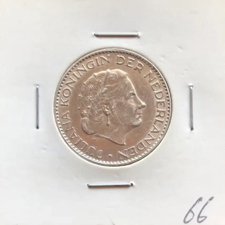 [BUNJANG] Netherlands 1 Guilder Silver Coins (1964, 1966) / 네덜란드 1굴덴 은화 2개