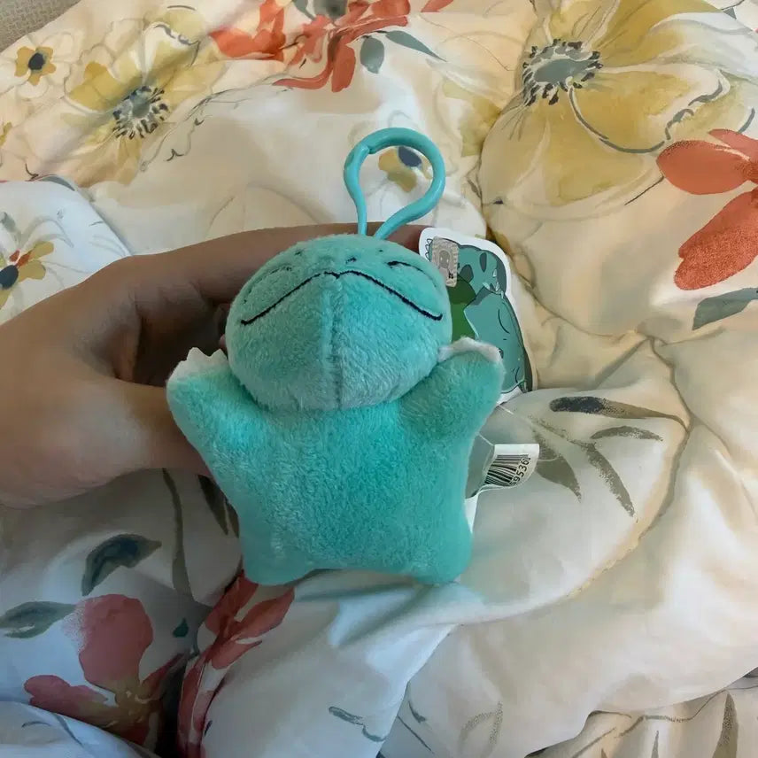 [BUNJANG] Pokemon Bulbasaur Plush Keychain with Sliding Feature / 포켓몬스터 이상해씨 인형 키링 포켓몬 슬라이딩 이상해씨