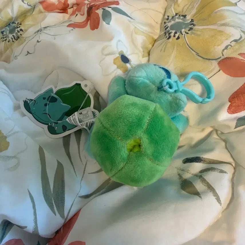[BUNJANG] Pokemon Bulbasaur Plush Keychain with Sliding Feature / 포켓몬스터 이상해씨 인형 키링 포켓몬 슬라이딩 이상해씨