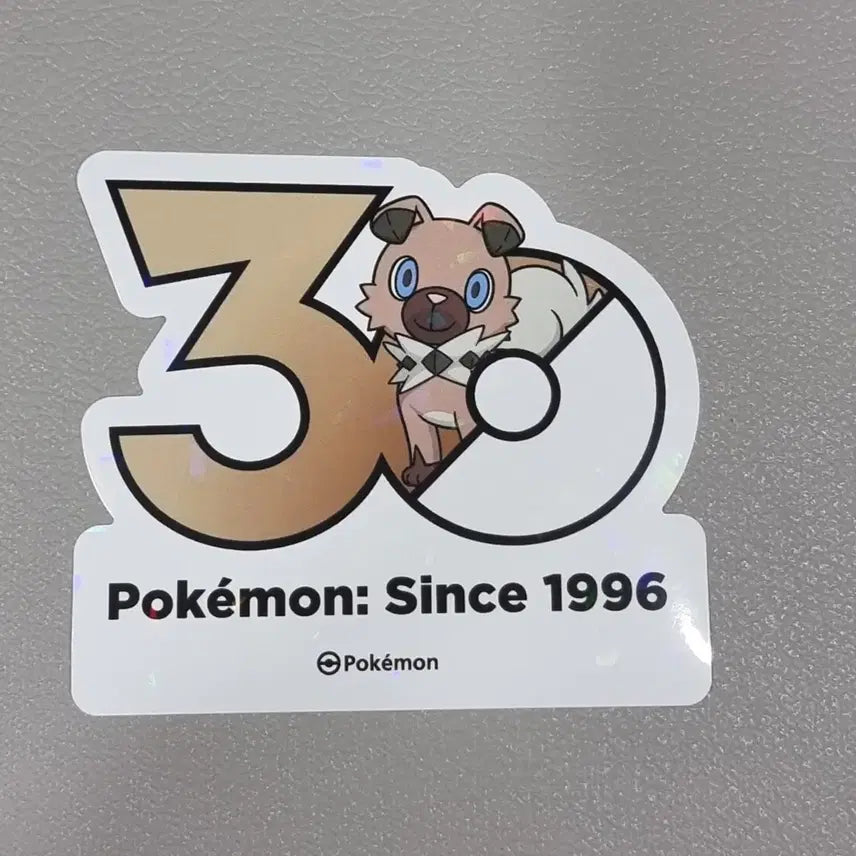 [BUNJANG] Pokemon 30th Anniversary Stickers - Litten / 포켓몬 30주년 스티커 암멍이 루가루암(밤)
