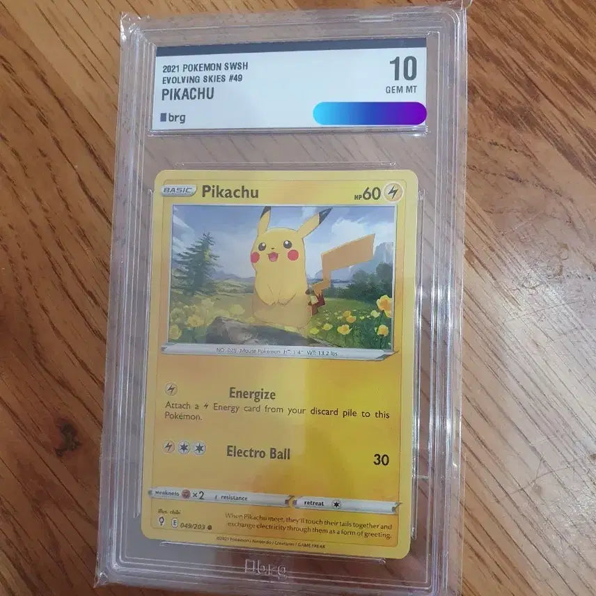 [BUNJANG] Pokemon TCG 2021 Pikachu Evolving Skies Graded Card / 북미 포켓몬 카드 2021 피카츄 등급 Evolving Skies