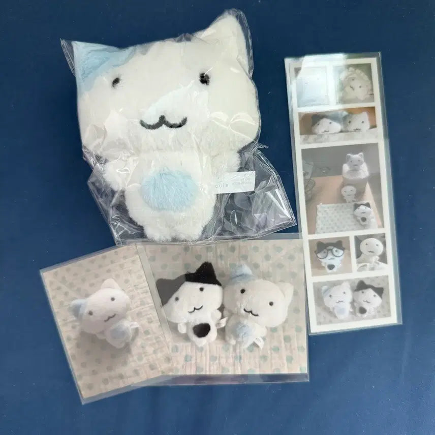 [BUNJANG] Ui Nim Blue Cat Doll Set / 우이 님 <우이 인형 친구들 > 텀블벅 인형 파란고양이 세트