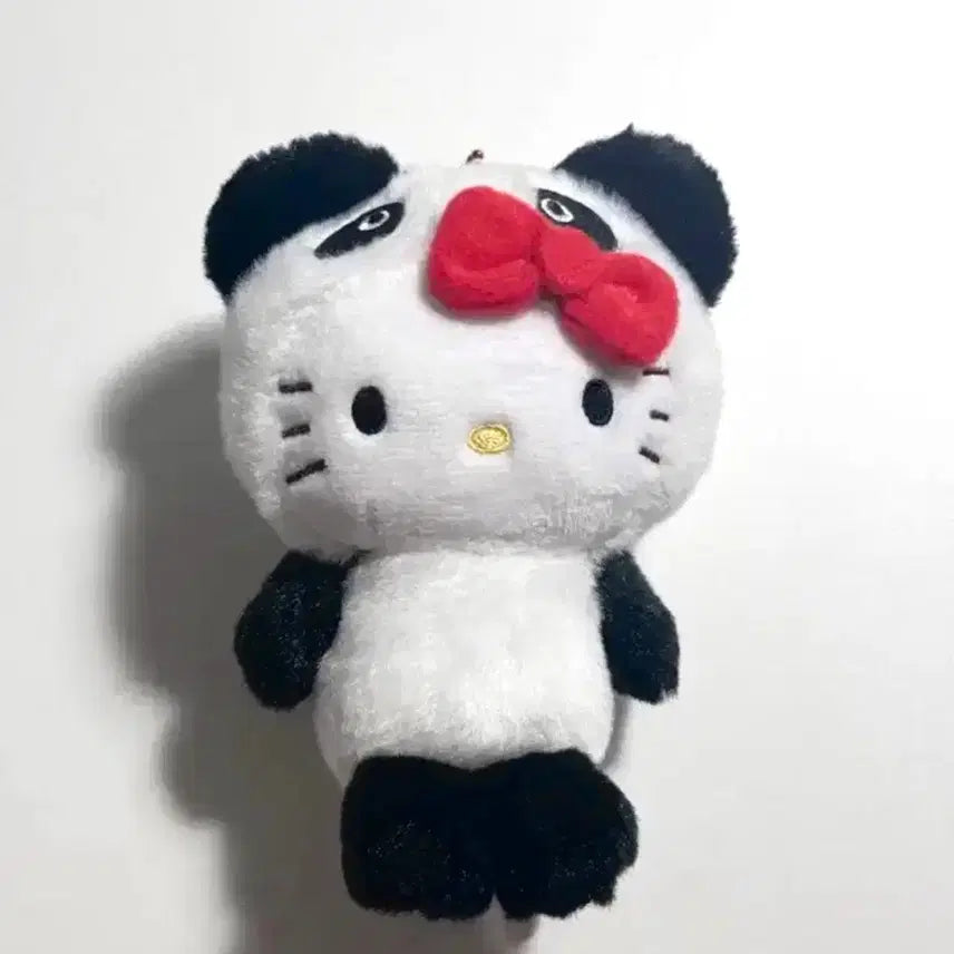 [BUNJANG] Sanrio Ueno Hello Kitty Panda Mascot Doll Keyring / 산리오 우에노 헬로키티 판다 마스코트 인형 키링