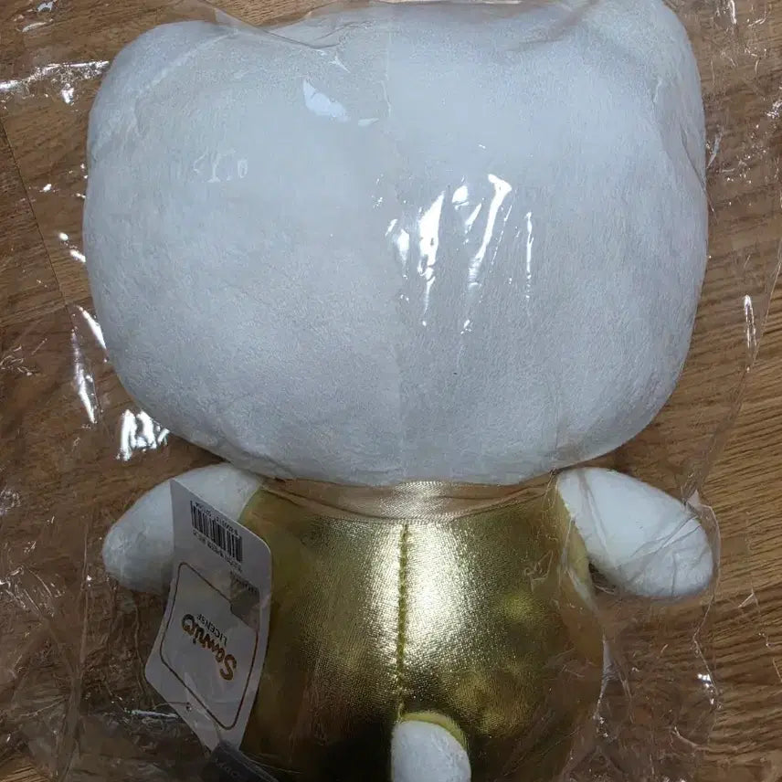 [BUNJANG] Hello Kitty Gold Ribbon Plush Doll / 헬로키티 골드 리본 인형 봉제인형
