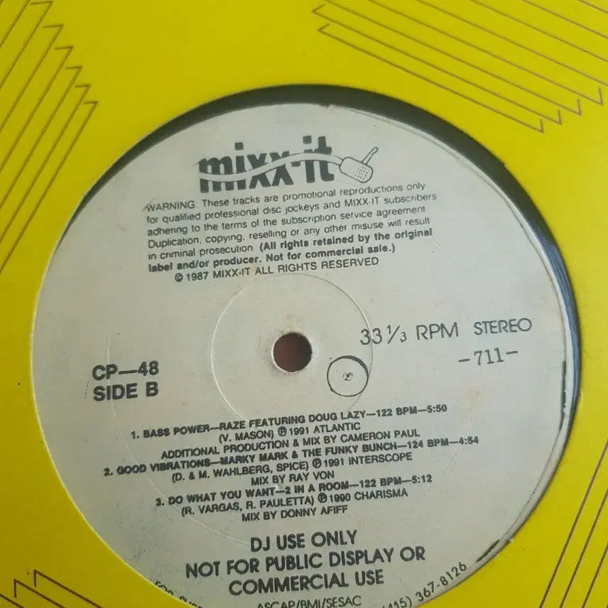 [BUNJANG] MIXX-IT DJ Copy LP Vinyl Record / 염가lp 디제잉 MIXX-IT 카피반 바이닐vinyl 흑인음악 힙합엘피