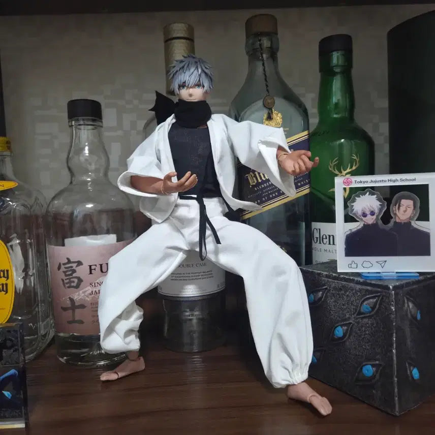 [BUNJANG] Jujutsu Kaisen Gojo Satoru 32cm Custom Figure / 주술회전 무라사키 당주고죠 개인커스텀 피규어+옥문강 피규어및 아크릴