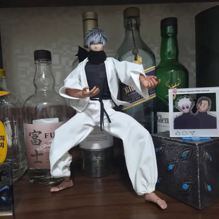[BUNJANG] Jujutsu Kaisen Gojo Satoru 32cm Custom Figure / 주술회전 무라사키 당주고죠 개인커스텀 피규어+옥문강 피규어및 아크릴