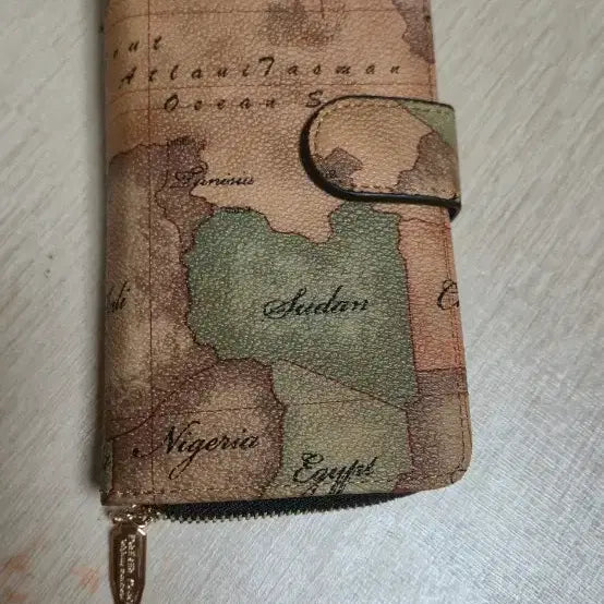 [BUNJANG] World Map Pattern Wallet Phone Case for All Samsung Galaxy Models / (새상품)세계지도 패턴 갤럭시.전기종폰케이스지갑