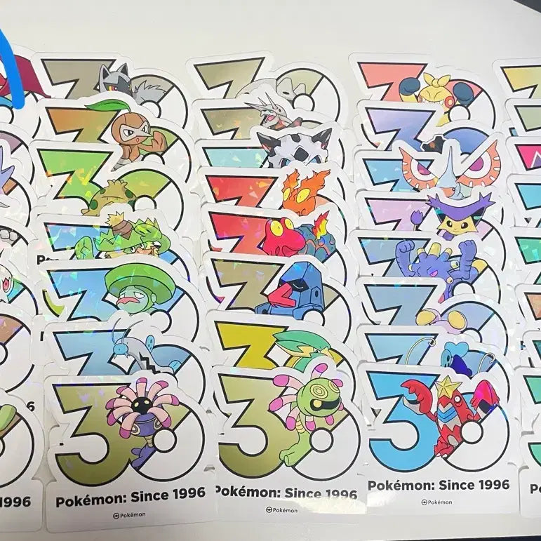 [BUNJANG] Pokemon 30th Anniversary Stickers (Gen 1-5) / 포켓몬 30주년 스티커 1 ~5세대 (5P) 판매 &amp; 교환
