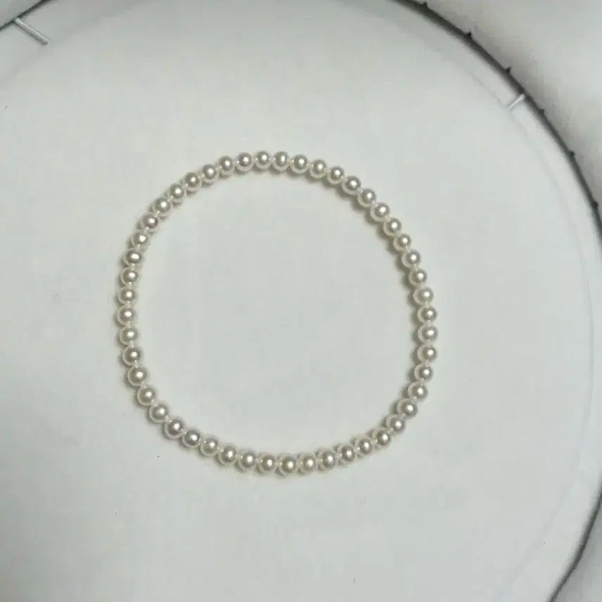 [SOLD OUT] 새상품) 담수진주 3mm+ 팔찌 고무줄 프리사이즈
