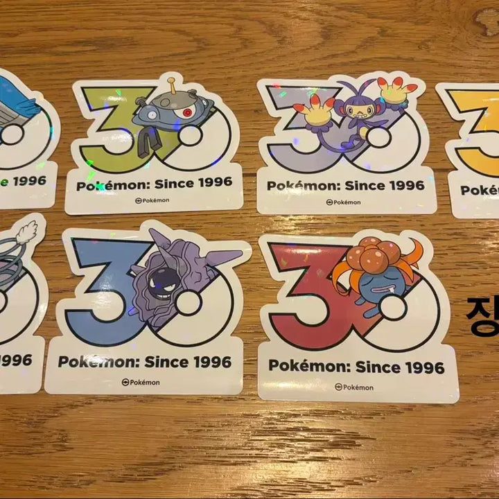 [BUNJANG] Pokemon 30th Anniversary Sticker Set / 포켓몬 30주년 스티커 판매