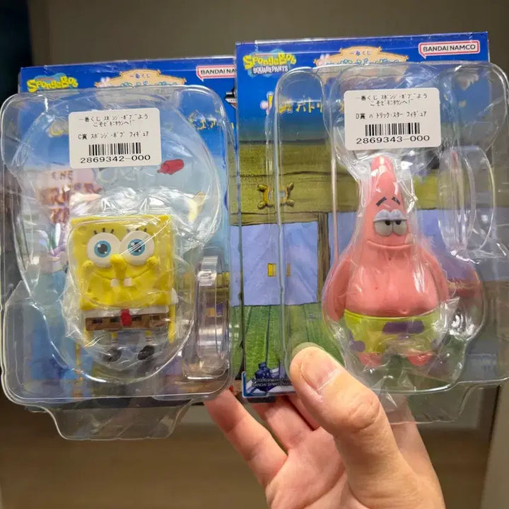 [BUNJANG] SpongeBob SquarePants Ichiban Kuji C Prize SpongeBob Figure &amp; D Prize Patrick Star Figure Bundle Set / 스폰지밥 신상 제일복권 C상 스폰지밥 + D상 뚱이 피규어 일괄