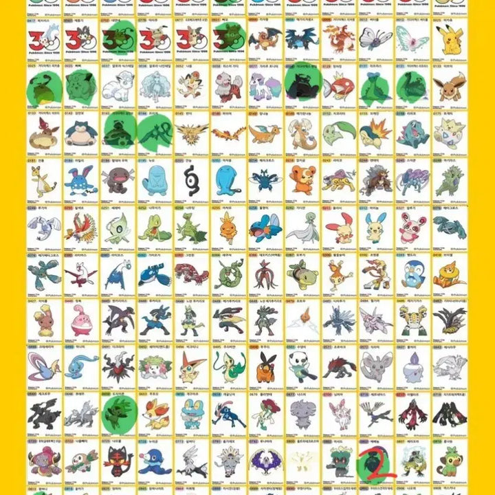 [BUNJANG] Pokemon 30th Anniversary Terastal Form Terapagos Sticker / 포켓몬 띠부씰 30주년 테라파고스 테라스탈폼