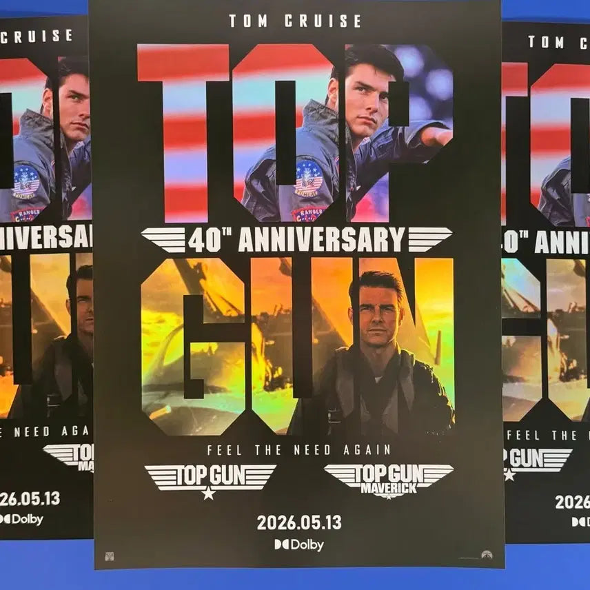 [BUNJANG] Top Gun Maverick Dolby Cinema A3 Poster / 탑건 매버릭 콤보 돌비 시네마 포스터 A3 굿즈특전영화메가박스 40주년