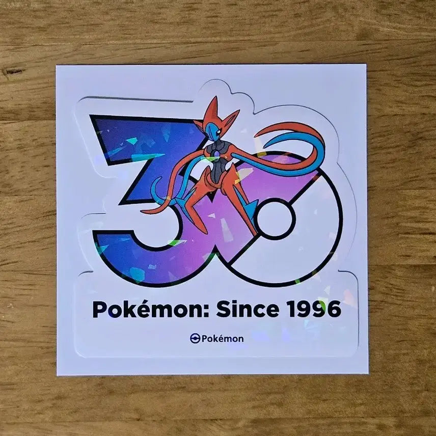 [BUNJANG] Pokemon 30th Anniversary Logo Sticker Deoxys / 포켓몬 30주년 로고 스티커 테오키스 판매합니다.