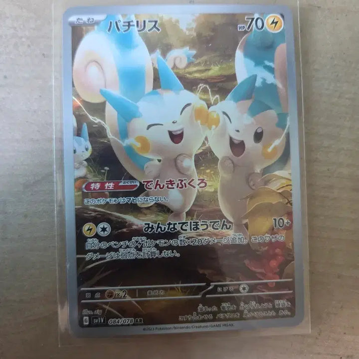 [BUNJANG] Pokemon Pachirisu AR Card Japanese Edition / 포켓몬 파치리스 AR 카드 일어판