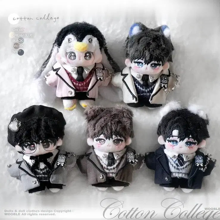 [BUNJANG] 5cm Doll Clothes Woobble Cotton College New / 5cm 인형옷 우블 코튼컬리지 새상품 판매