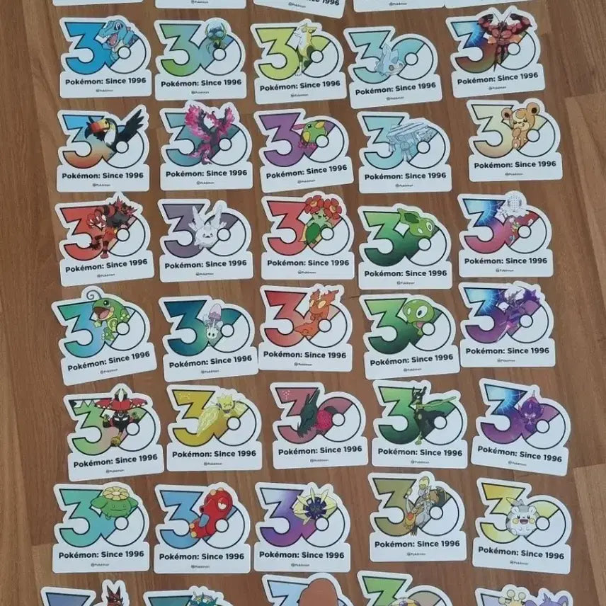 [BUNJANG] Pokemon 30th Anniversary Stickers / 포켓몬 30주년 스티커 교환