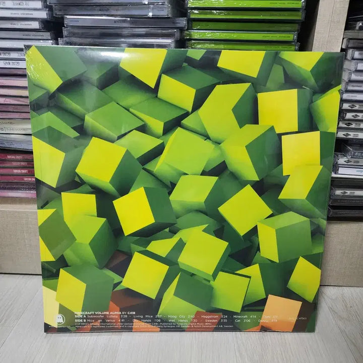 [BUNJANG] C418 Minecraft Volume Alpha Transparent Green Vinyl / C418 Minecraft Volume Alpha 투명 그린 바이닐