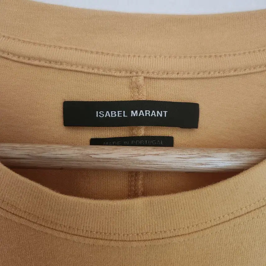 [BUNJANG] Isabel Marant Gelito Cotton T-Shirt Blouse Mustard Yellow / 매장판매중)22이자벨마랑 젤리토스 반팔 티블라우스(S)